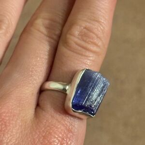 Tanzanite stone wrapped in 925 Sterling Silver!